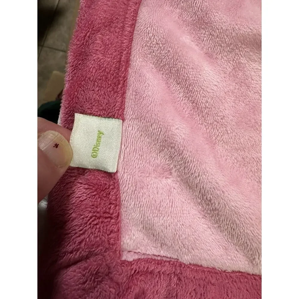 Disney Baby Minnie Mouse Security Blanket with Ring Rattle Lovey Pink 13x13